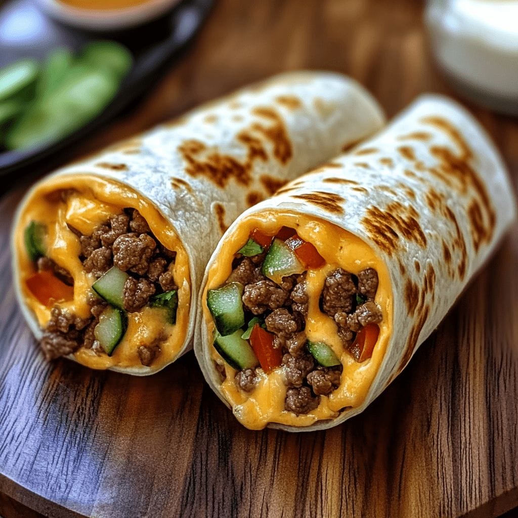 Nacho Cheese Beef Wraps The Ultimate Cheesy Delight